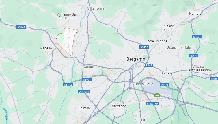 mappa che mostra dove si trova Brombate di Sopra